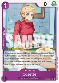 Cosette (Wings of the Captain Pre-Release Cards)