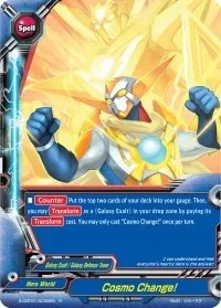 Cosmo Change (S-CBT01: Golden Garga) — Future Card BuddyFight Card Value