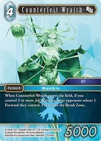 Counterfeit Wraith (Opus XIII: Crystal Radiance) — Final Fantasy TCG Card Value