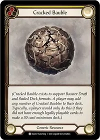 Cracked Bauble (Tales of Aria) — Flesh & Blood TCG Card Value