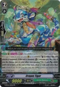 Crayon Tiger (G-BT02: Soaring Ascent of Gale & Blossom) — Cardfight Vanguard Card Value