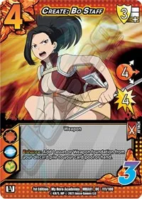 Create Bo Staff (UniVersus: My Hero Academia) — UniVersus Card Value