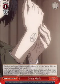 Crest Mark (Attack On Titan: Final Season) — Weiss Schwarz Card Value