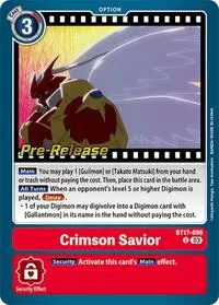 Crimson Savior (Secret Crisis Pre-Release Cards)