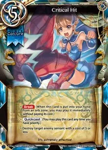 Critical Hit (The Magic Battle Begins) — The Caster Chronicles Card Value