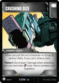Crushing Size (Wave 1)