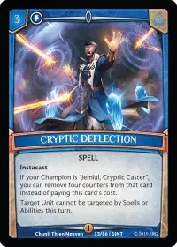 Cryptic Deflection (Intro Decks - 2019) — Argent Saga TCG Card Value