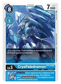 CrysPaledramon (Battle of Omni) — Digimon Card Game Card Value