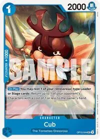Cub (Royal Blood) — One Piece Card Game Card Value