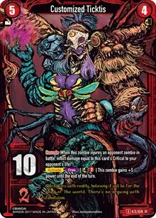 Customized Ticktis Foil (Zombie World Order TCG - Set 1)