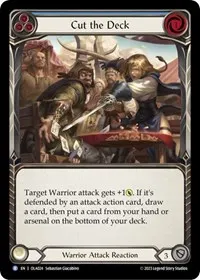 cut the deck blue (Blitz Deck: Heavy Hitters - Olympia)