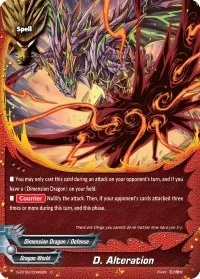 D Alteration (Dimension Destroyer) — Future Card BuddyFight Card Value