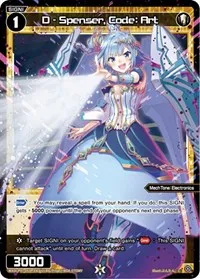 D Spenser Code Art Parallel Foil (Welcome Back Diva -Lostorage-) — WIXOSS Card Value