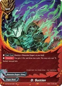 D Suction (Dimension Destroyer) — Future Card BuddyFight Card Value