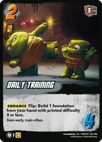 Daily Training (Teenage Mutant Ninja Turtles) — UniVersus Card Value