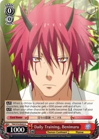Daily Training Benimaru (That Time I Got Reincarnated as a Slime) — Weiss Schwarz Card Value