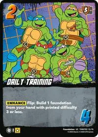 Daily Training TMNT02 (Teenage Mutant Ninja Turtles) — UniVersus Card Value