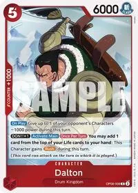 Dalton (Two Legends) — One Piece Card Game Card Value