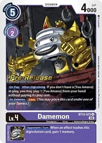 Damemon (Xros Encounter Pre-Release Cards) — Digimon Card Game Card Value