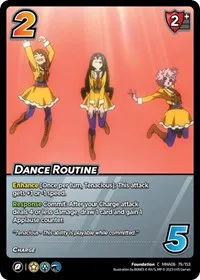 Dance Routine (UniVersus: My Hero Academia: Jet Burn) — UniVersus Card Value