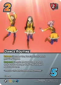 Dance Routine XR (UniVersus: My Hero Academia: Jet Burn) — UniVersus Card Value