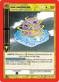Dark Lightning Orb (Nightfall: First Edition)