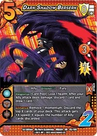 Dark Shadow Berserk (UniVersus: My Hero Academia: League of Villains)