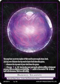 Darkness Solarisite (Judgment of the Rogue Planet)
