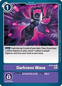 Darkness Wave (Starter Deck 10: Parallel World Tactician) — Digimon Card Game Card Value