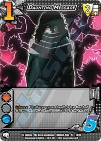 Daunting Message (UniVersus: My Hero Academia: Heroes Clash)