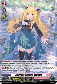 Dearest Affinity Lysette Foil (D Promo Cards) — Cardfight Vanguard Card Value