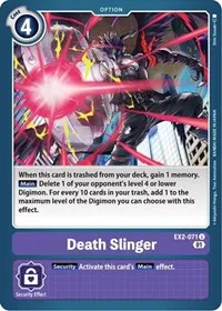 Death Slinger (Digital Hazard) — Digimon Card Game Card Value