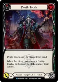 Death Touch Red (Blitz Deck: Outsiders - Uzuri) — Flesh & Blood TCG Card Value