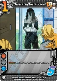 Dedicated Instructor (UniVersus: My Hero Academia: Heroes Clash) — UniVersus Card Value