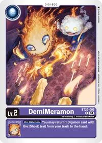 DemiMeramon BT20 006 (Release Special Booster 2.5) — Digimon Card Game Card Value