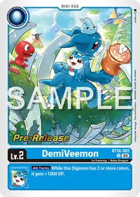 DemiVeemon (Beginning Observer Pre-Release Cards)