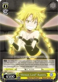 Demon Lord Ramiris (That Time I Got Reincarnated as a Slime) — Weiss Schwarz Card Value