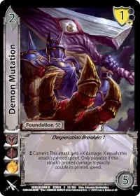 Demon Mutation (SoulCalibur VI) — UniVersus Card Value