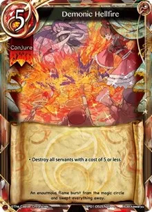 Demonic Hellfire (The Magic Battle Begins) — The Caster Chronicles Card Value