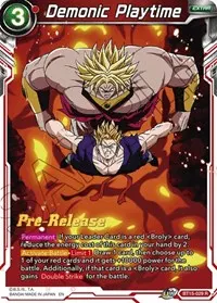 Demonic Playtime (Saiyan Showdown Pre-Release Cards)