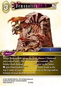 Demonolith (Emissaries of Light) — Final Fantasy TCG Card Value