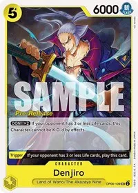 Denjiro (Wings of the Captain Pre-Release Cards)