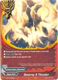 Destroy X Thunder (X-SD01: Demon Lord Dragon of Tempest)