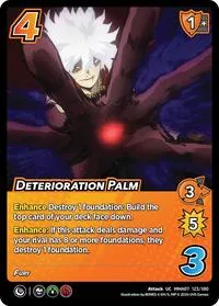 Deterioration Palm (UniVersus: My Hero Academia: Girl Power) — UniVersus Card Value