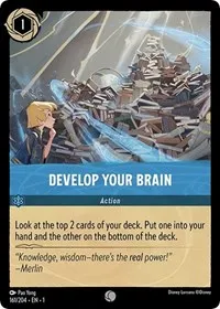 Develop Your Brain (The First Chapter) — Lorcana TCG Card Value