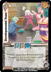Developmental Years (World of Indines) — UniVersus Card Value