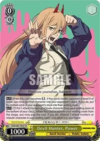 Devil Hunter Power (Chainsaw Man) — Weiss Schwarz Card Value