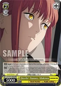 Devils Names Makima RRR (Chainsaw Man)