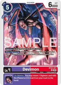 Devimon (Cyber Eden) — Digimon Card Game Card Value