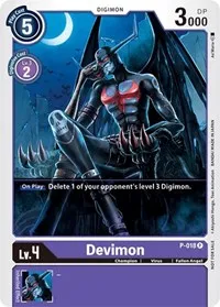 Devimon P 018 (Digimon Promotion Cards) — Digimon Card Game Card Value